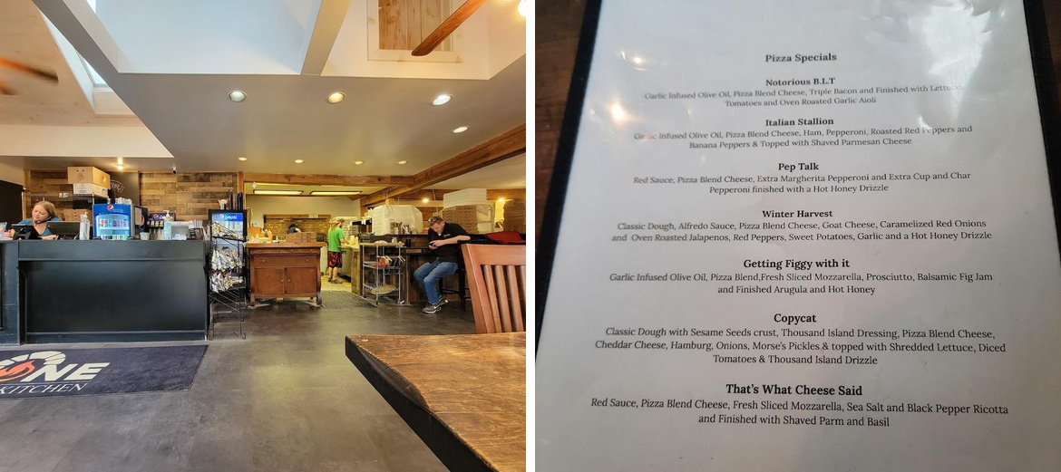 The Stone Brick Oven Kitchen Menu